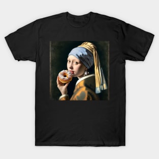 Pearl Earring Paczki Day Treat T-Shirt